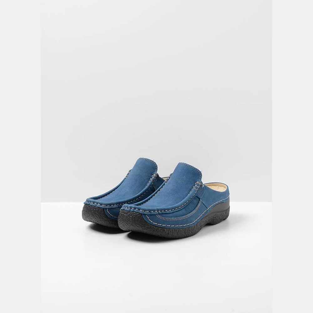 Blue Wolky Roll Women's Slides | BLIE13829