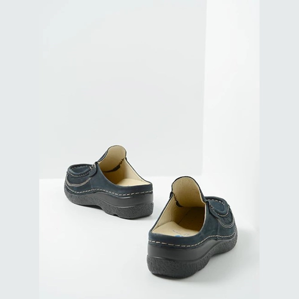 Blue Wolky Roll Women's Slides | SZBE40895