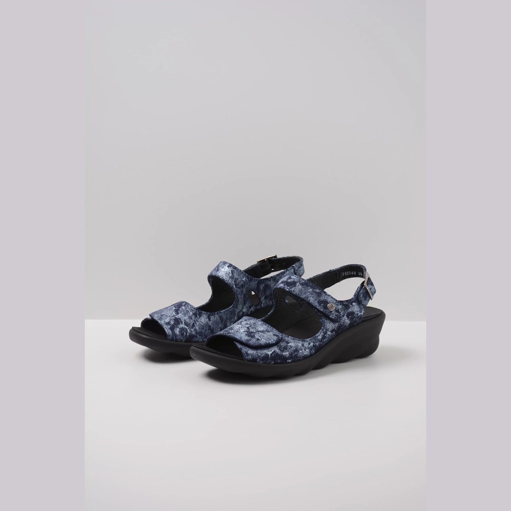 Blue Wolky Scala Women's Sandals | HYBI91865