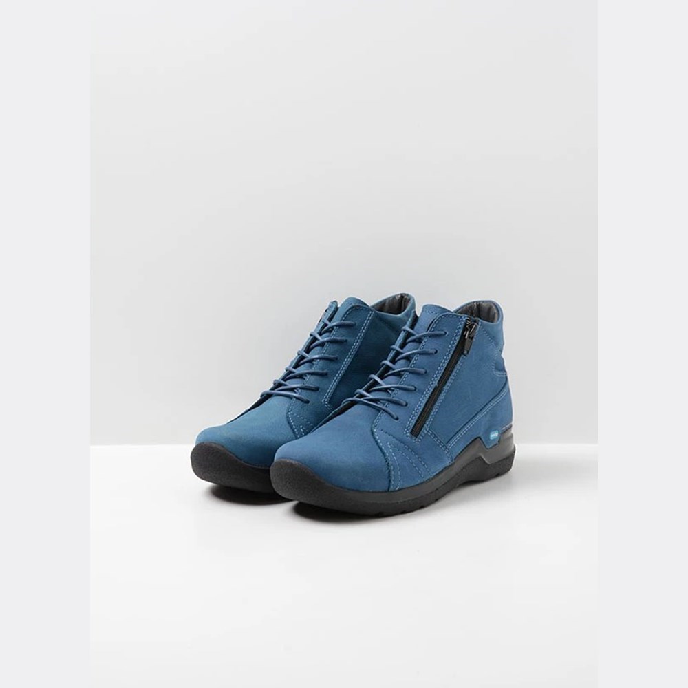 Blue Wolky Why Women's Lace Up Shoes | QWGN82794