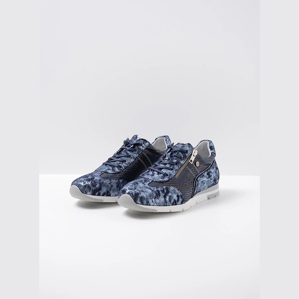 Blue Wolky Yell Xw Women's Sneakers | WSQL13046