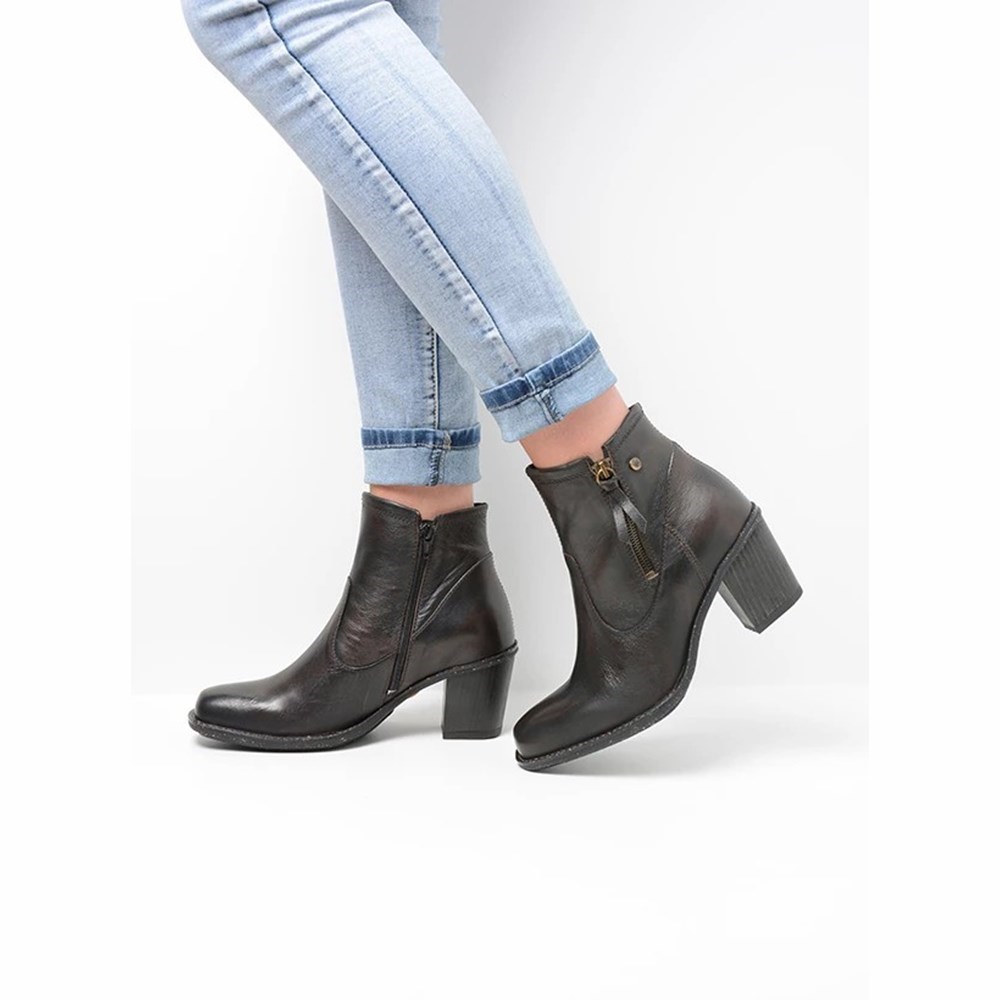 Brown Wolky Campo Women's Ankle Boots | SUGB13209