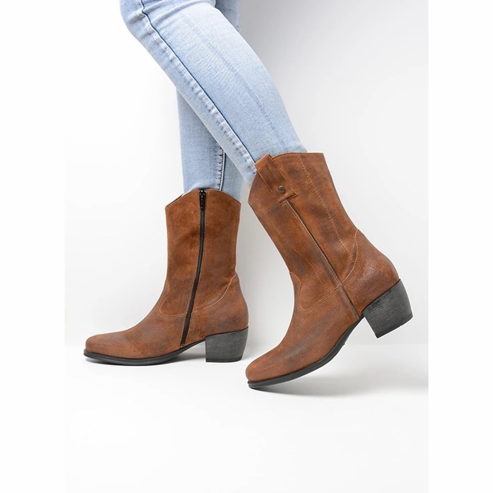 Brown Wolky Caprock Hv Women's Cowboy Boots | OKJD35409