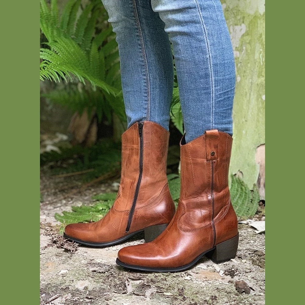 Brown Wolky Caprock Women's Cowboy Boots | ARNV05981