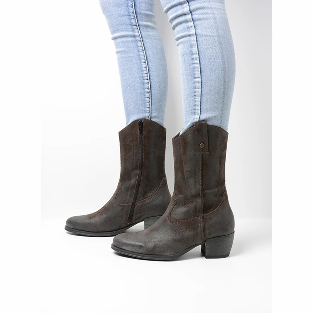 Brown Wolky Caprock Women's Cowboy Boots | DHAN29076