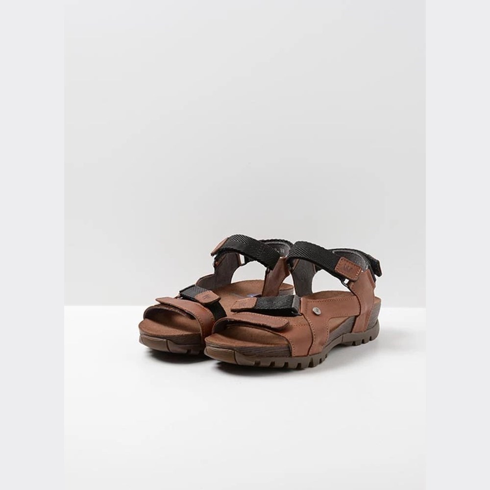 Brown Wolky Cradle Women's Sandals | DBRY65270