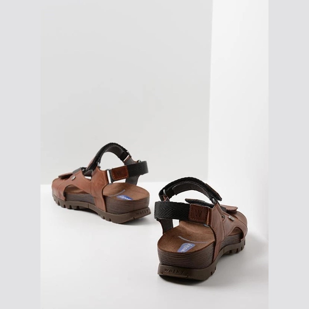 Brown Wolky Cradle Women's Sandals | DBRY65270