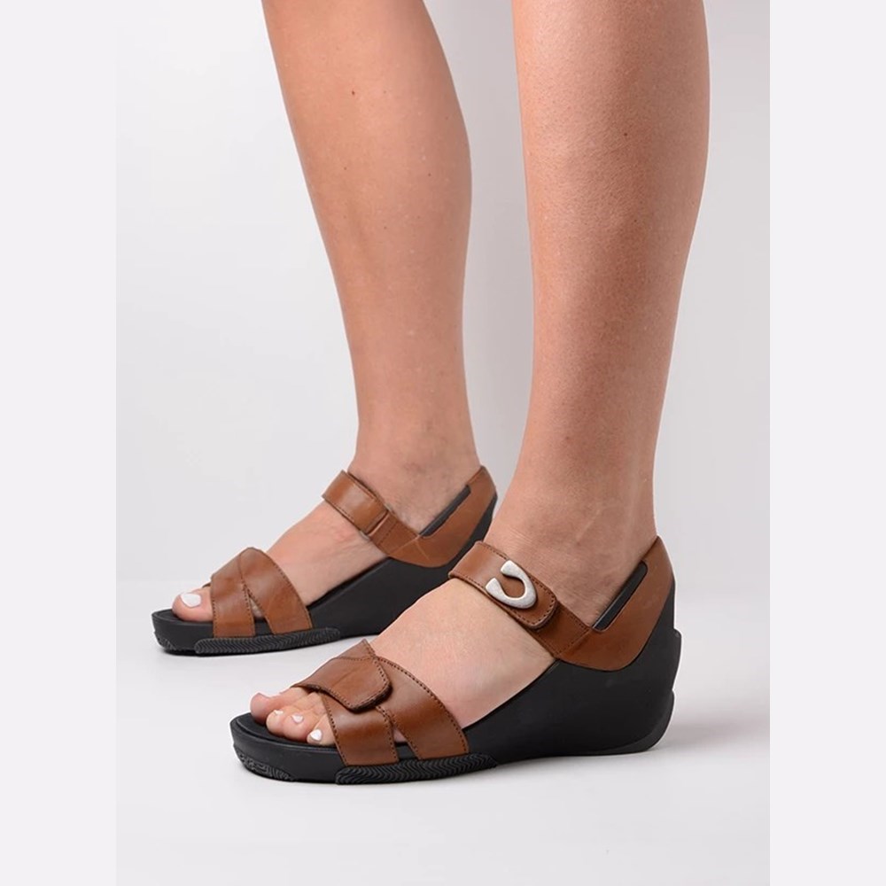 Brown Wolky Epoch Women's Sandals | XTBF96457