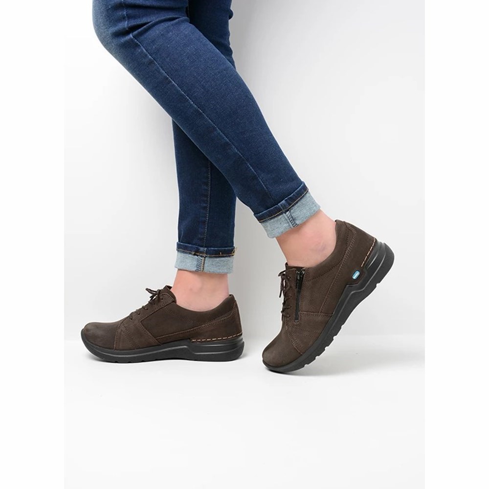 Brown Wolky Feltwell Women's Walking Shoes | FUCJ14902