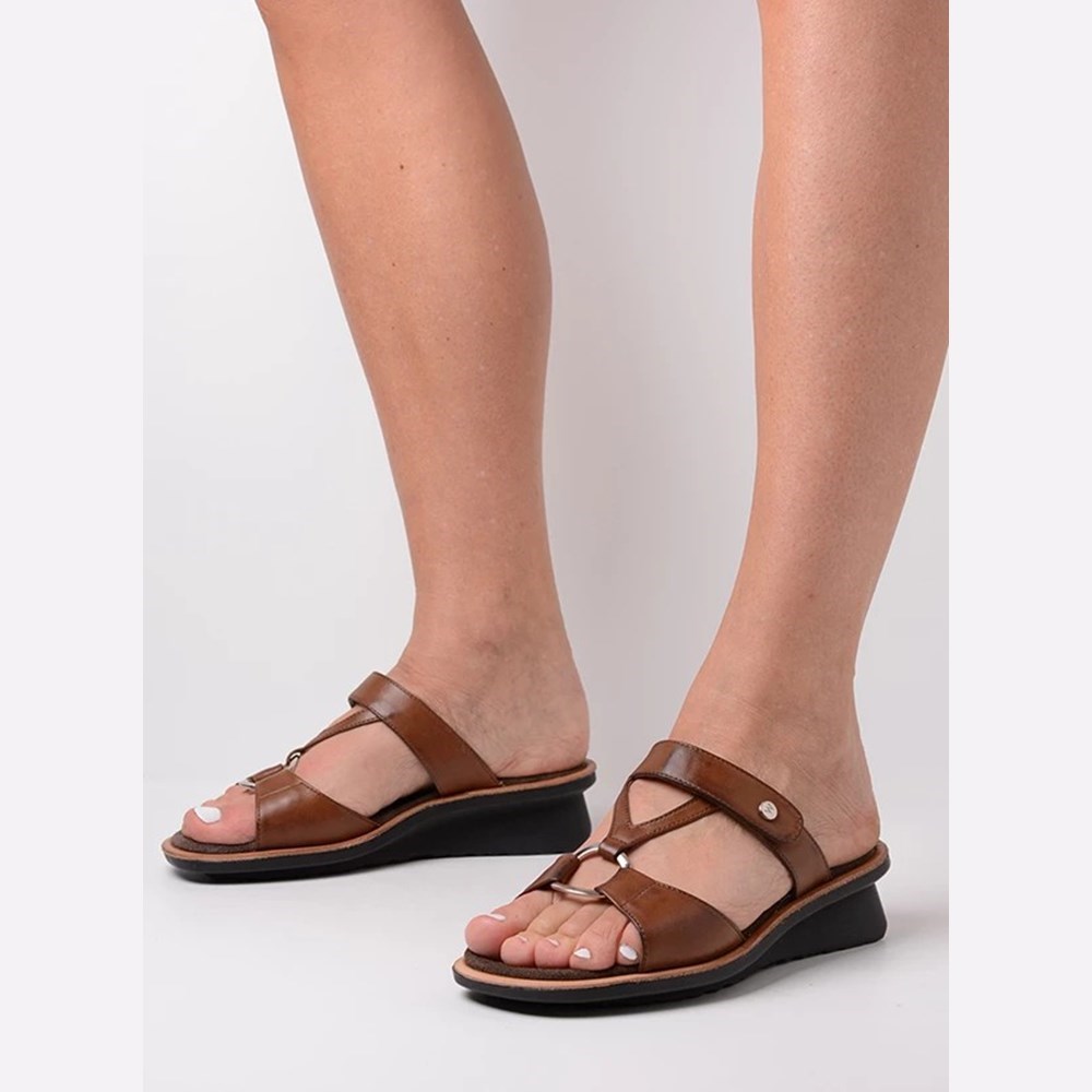 Brown Wolky Isa Women's Sandals | NGQA36128