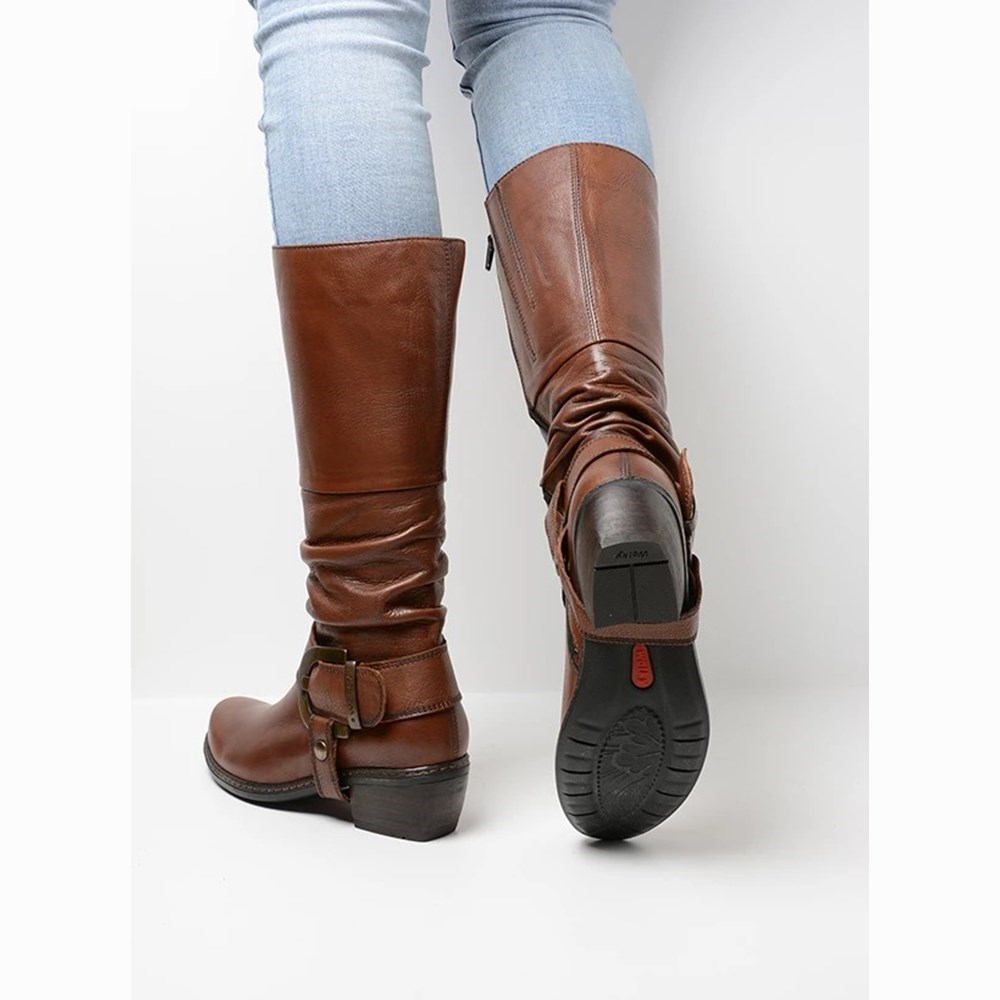 Brown Wolky La Banda Women's High Boots | IJYK50687