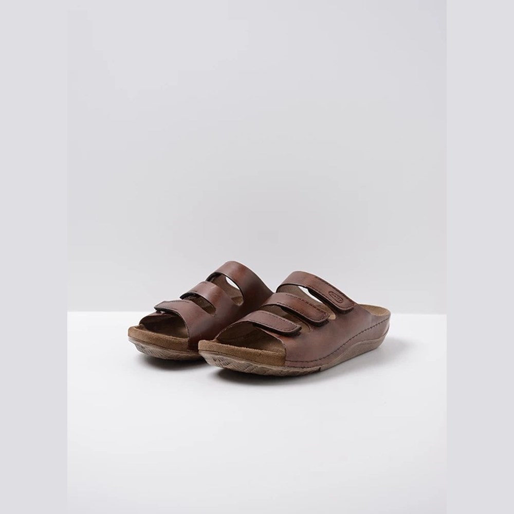 Brown Wolky Nomad Women's Sandals | XVCI29673