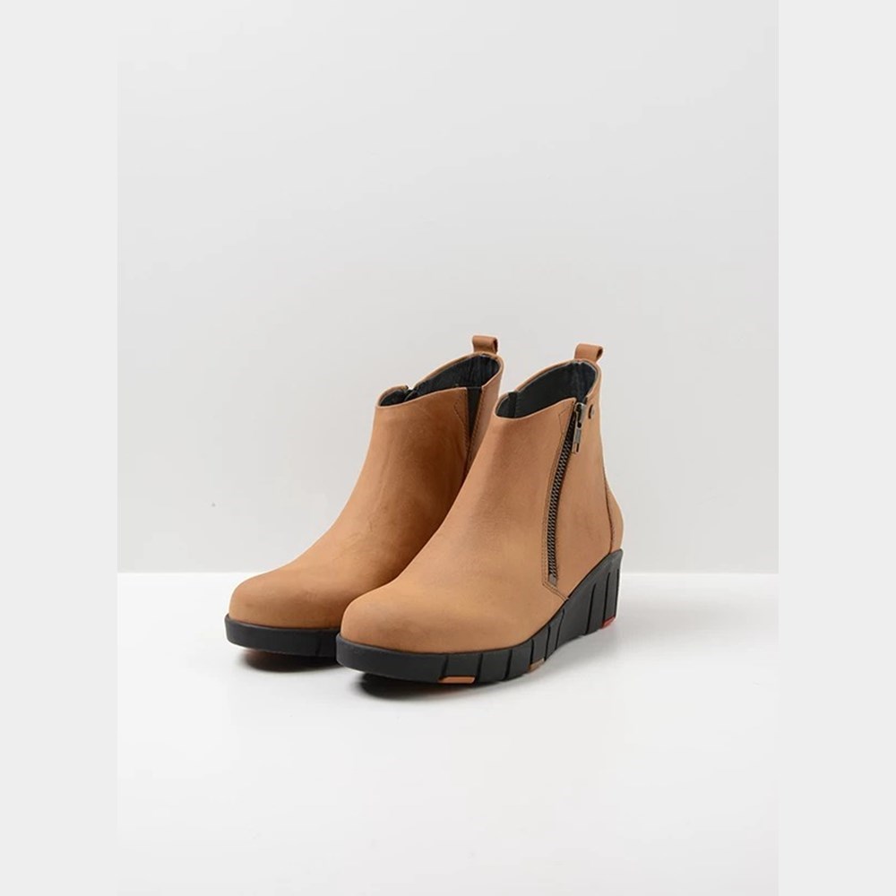 Brown Wolky Phoenix Women's Ankle Boots | XFMQ91258