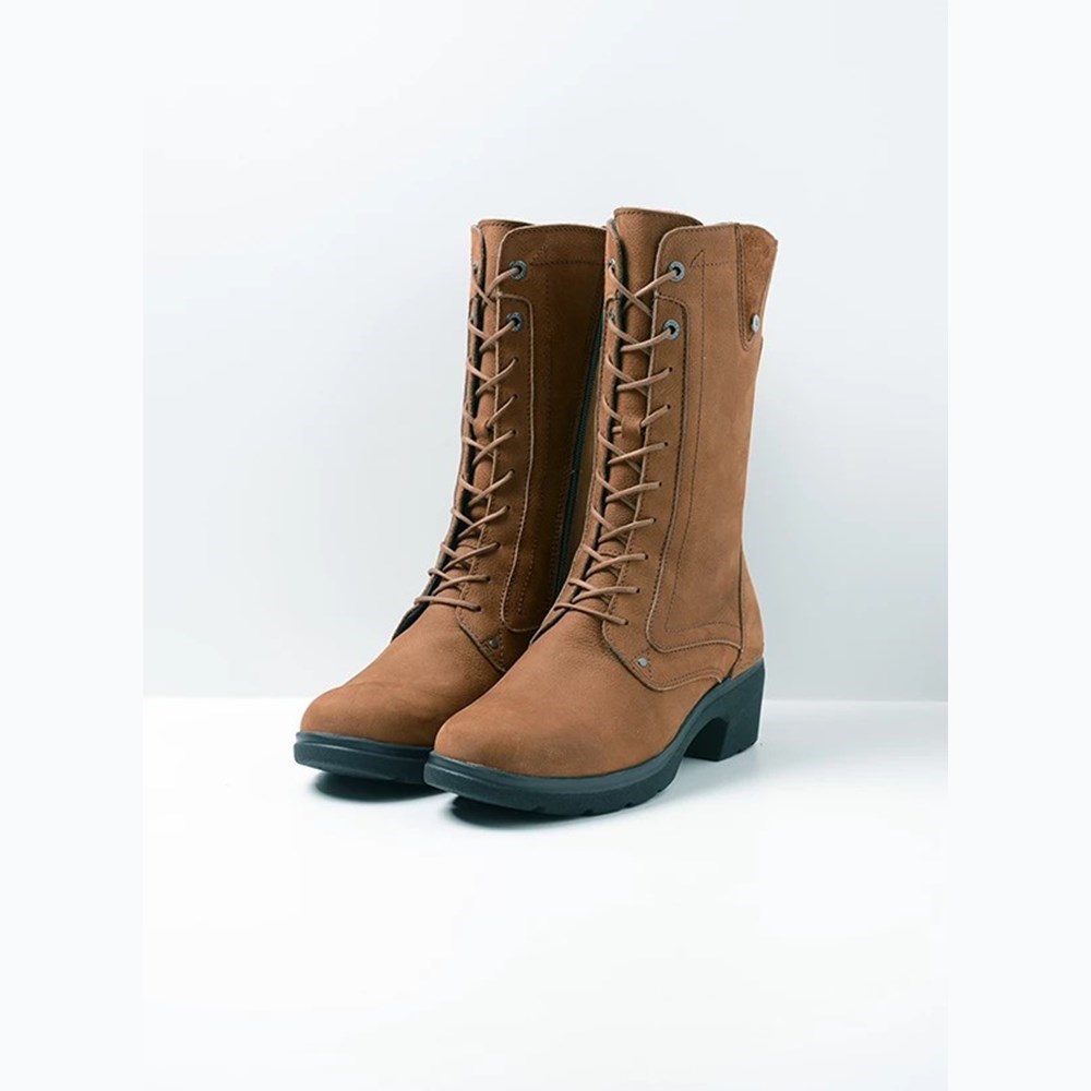 Brown Wolky Shan Women's Biker Boots | JHYS08675