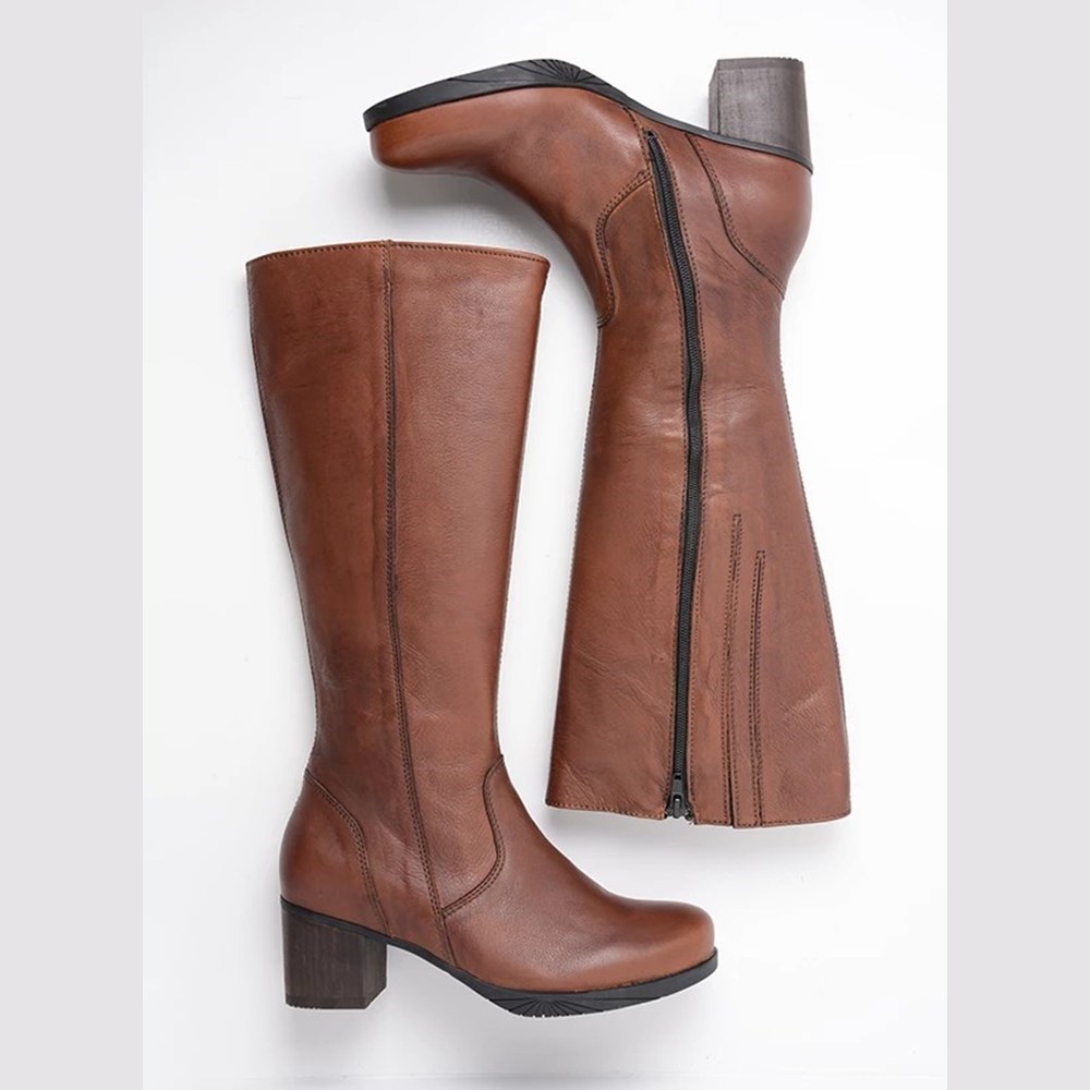 Brown Wolky Sharon Women's High Boots | LOPU97125