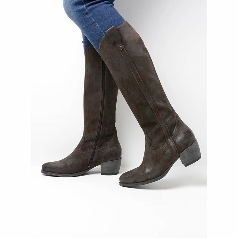 Brown Wolky Sundown Women's High Boots | FBCY90278