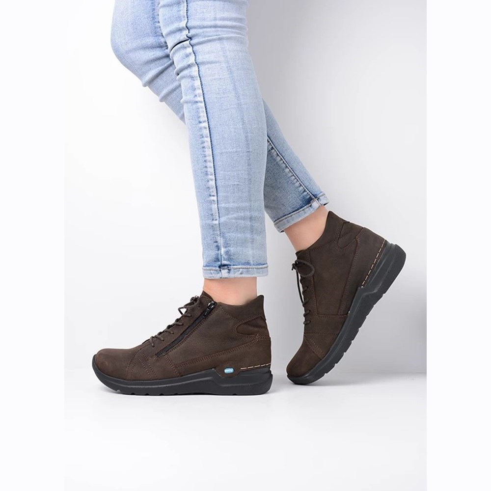 Brown Wolky Why Women's Lace Up Shoes | MTYR70384