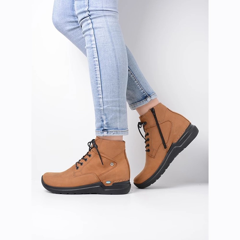 Brown Wolky Whynot Hv Women's Lace Up Shoes | HNEF61594