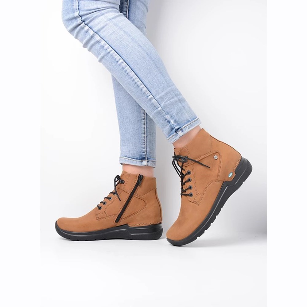 Brown Wolky Whynot Hv Women's Lace Up Shoes | HNEF61594