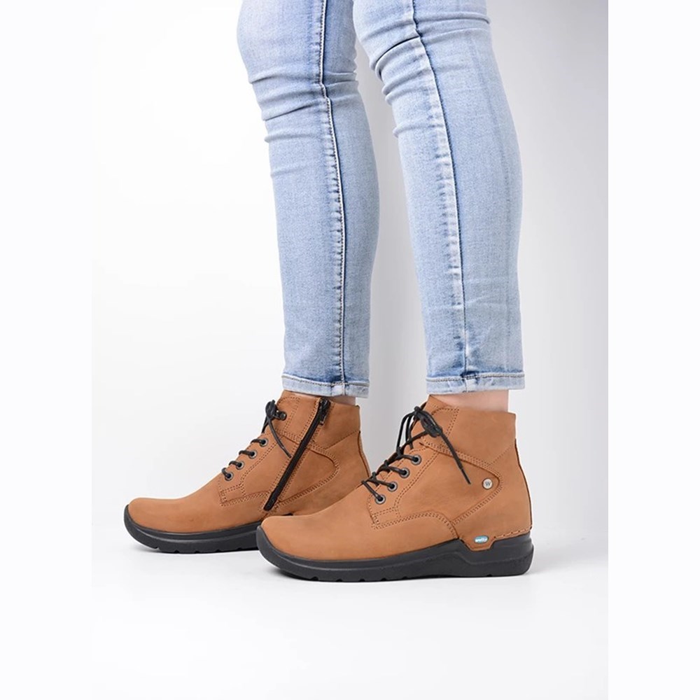 Brown Wolky Whynot Women's Lace Up Shoes | SYLJ47329