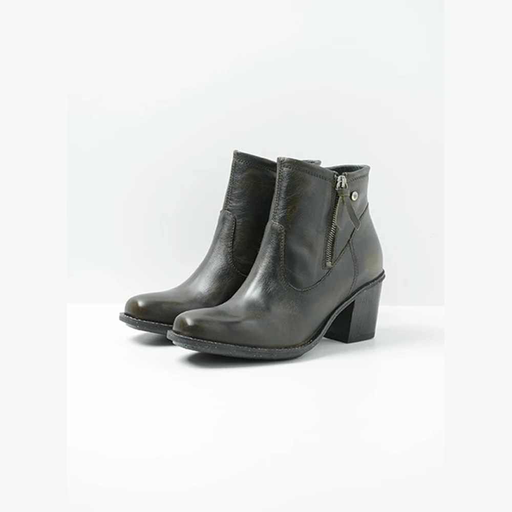 Green Wolky Campo Women's Ankle Boots | NTLU21367