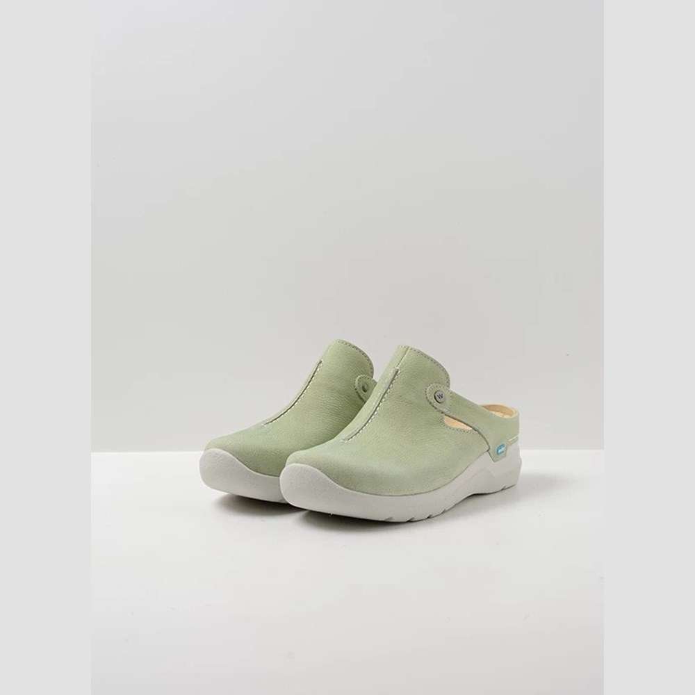 Green Wolky Holland Women's Clogs | MCXZ48326