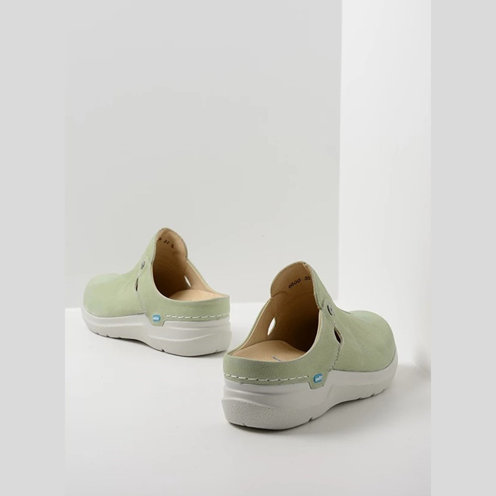 Green Wolky Holland Women's Clogs | MCXZ48326