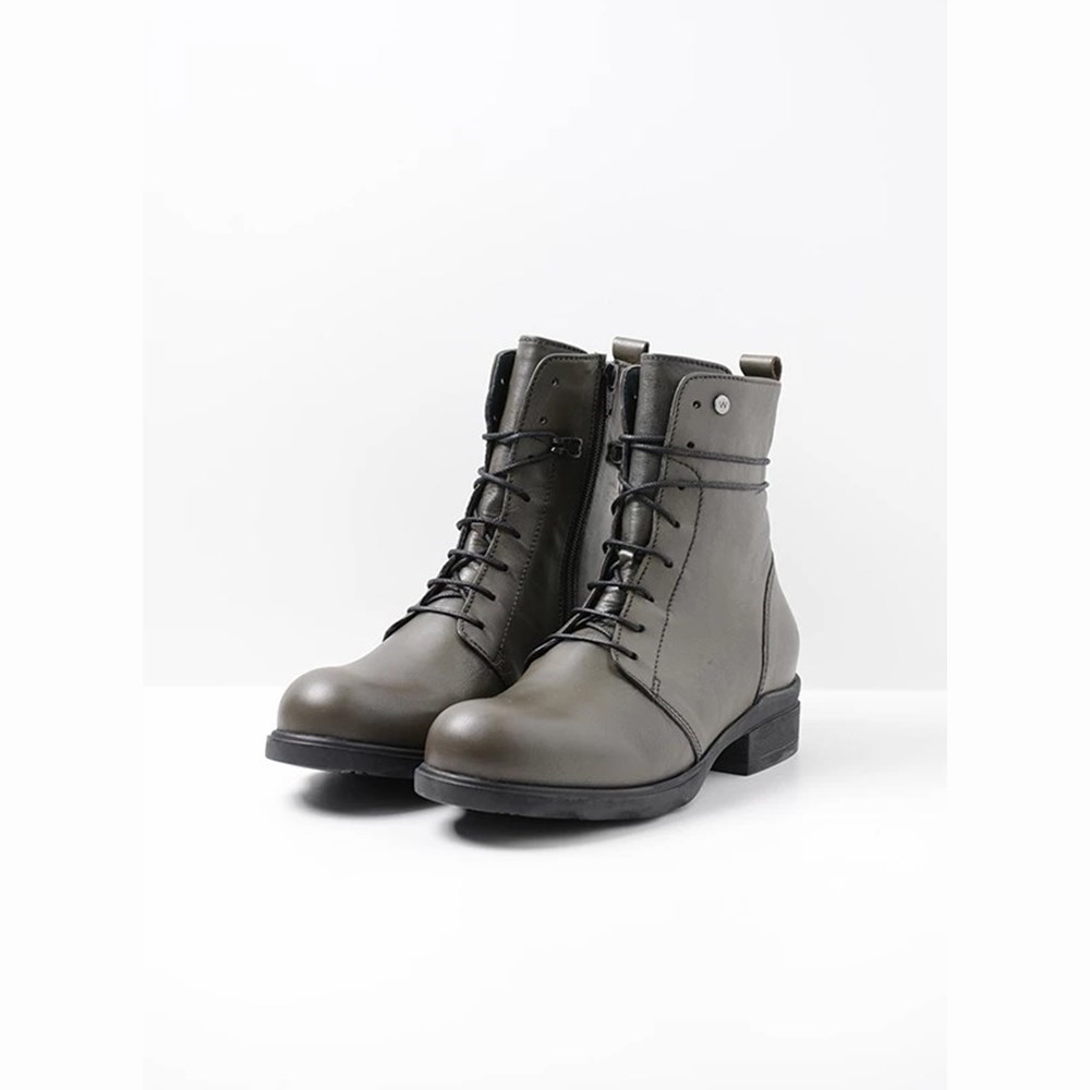 Green Wolky Murray Hv Women's Biker Boots | DSOF87231