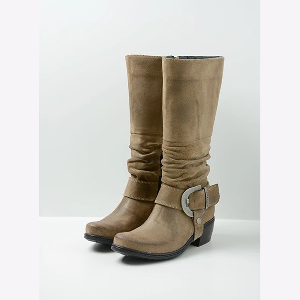 Grey Brown Wolky La Banda Women's High Boots | EKTS23804