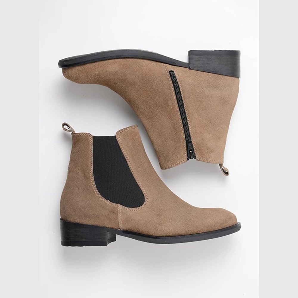 Grey Brown Wolky Masala Women's Ankle Boots | AOJM86470