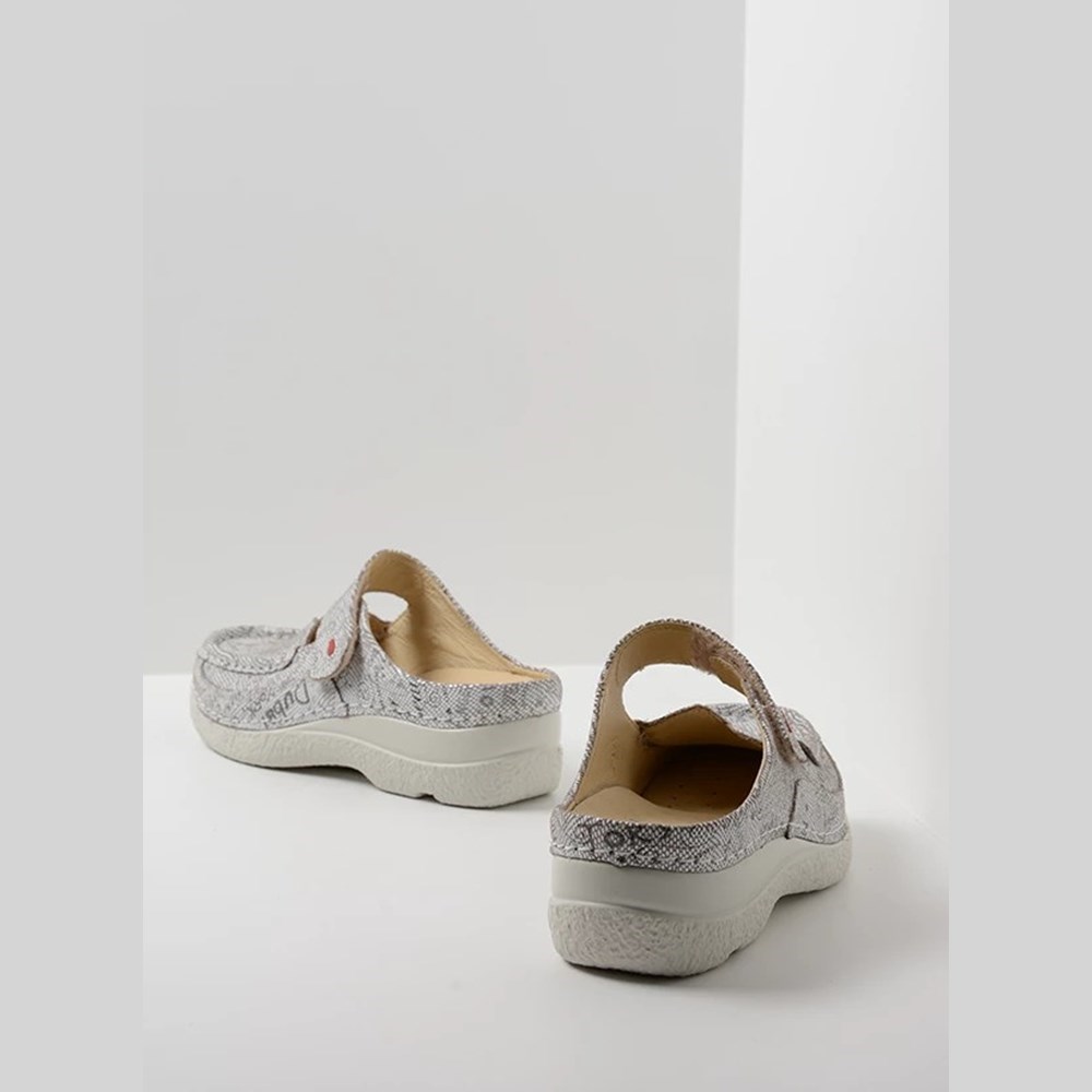 Grey Brown Wolky Roll Women's Slippers | MBAX61794