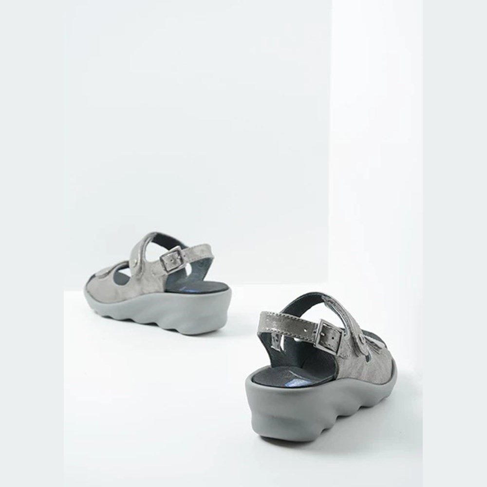 Grey / Silver Wolky Scala Women's Sandals | SMKZ42807