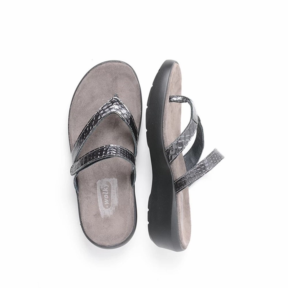 Grey Wolky Bassa Women's Sandals | KVFB40369