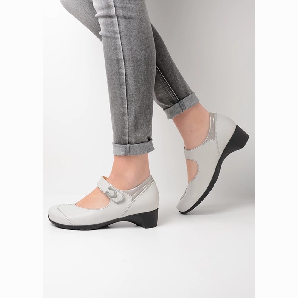 Grey Wolky Chili Women's Mary Janes Shoes | AHBU36248