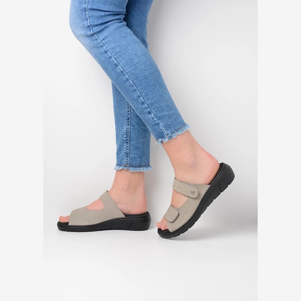 Grey Wolky Cyprus Women's Sandals | VFOH45263