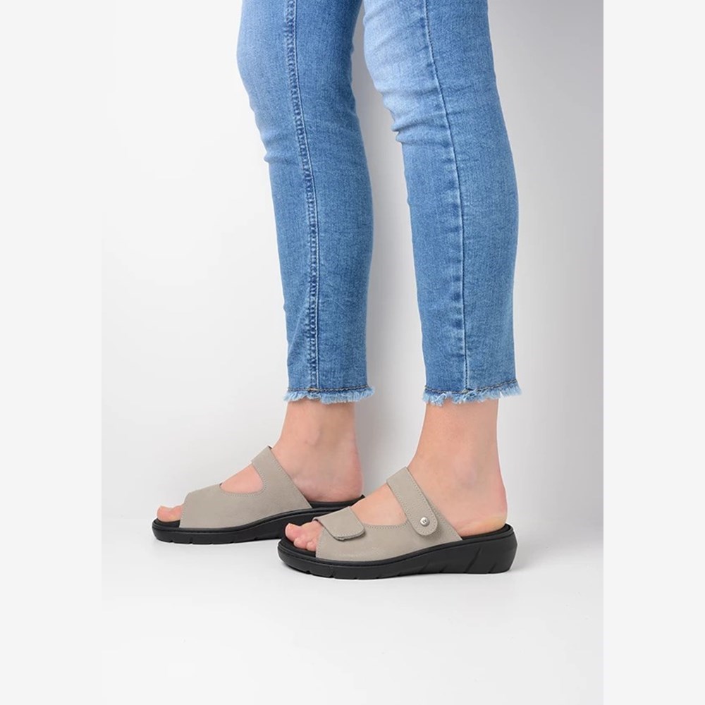 Grey Wolky Cyprus Women's Sandals | VFOH45263