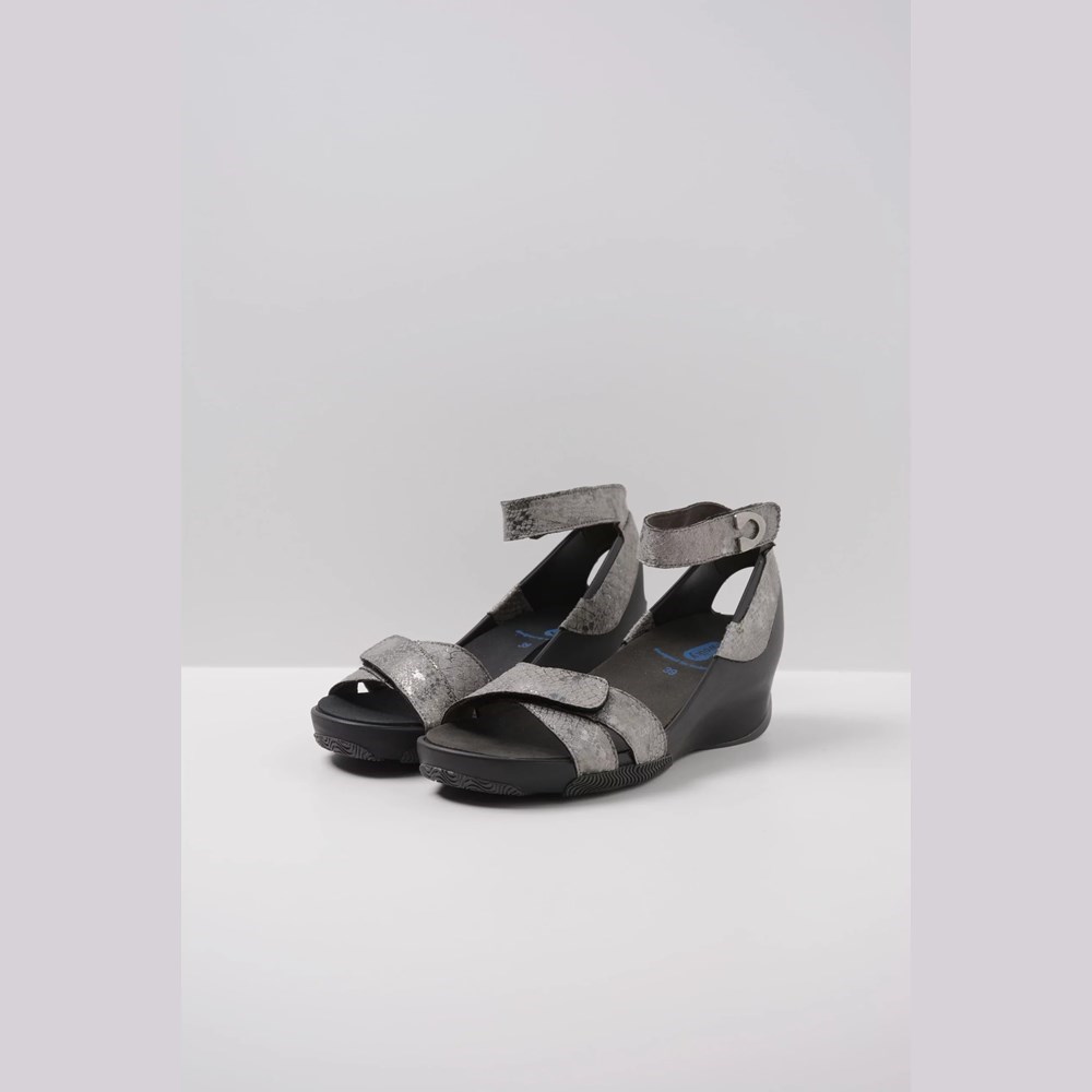 Grey Wolky Era Women's Sandals | KLOD98650