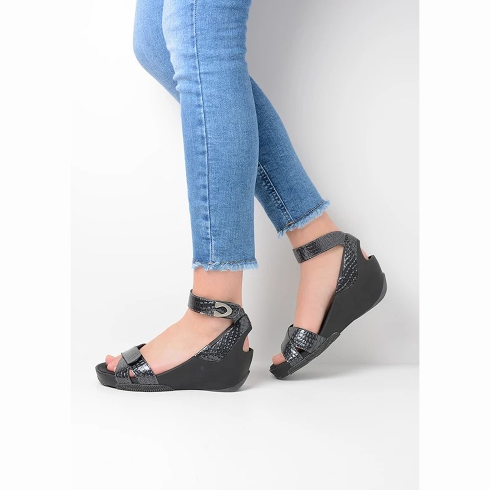 Grey Wolky Era Women's Sandals | NTLE78512