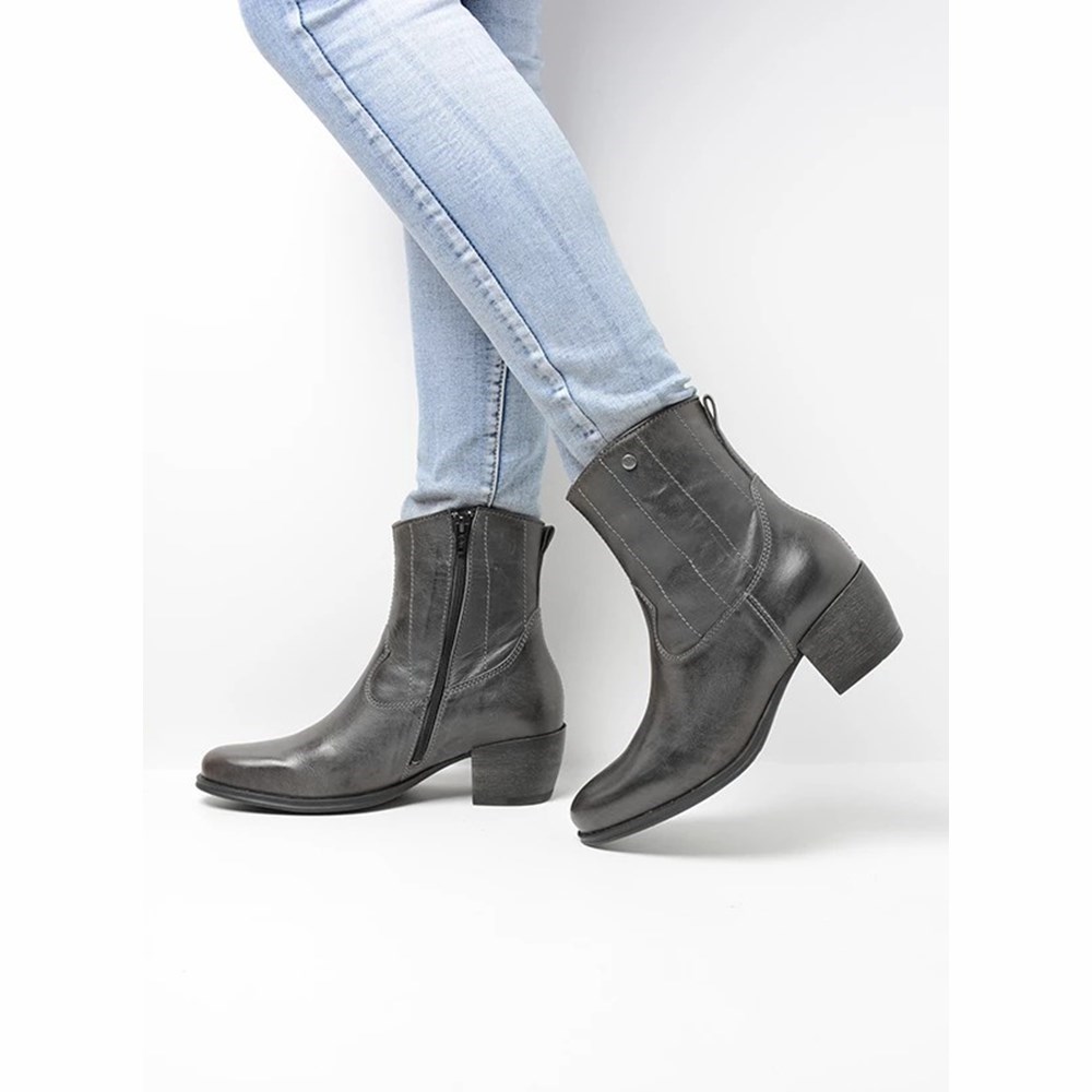 Grey Wolky Lubbock Women's Cowboy Boots | PDVH90542