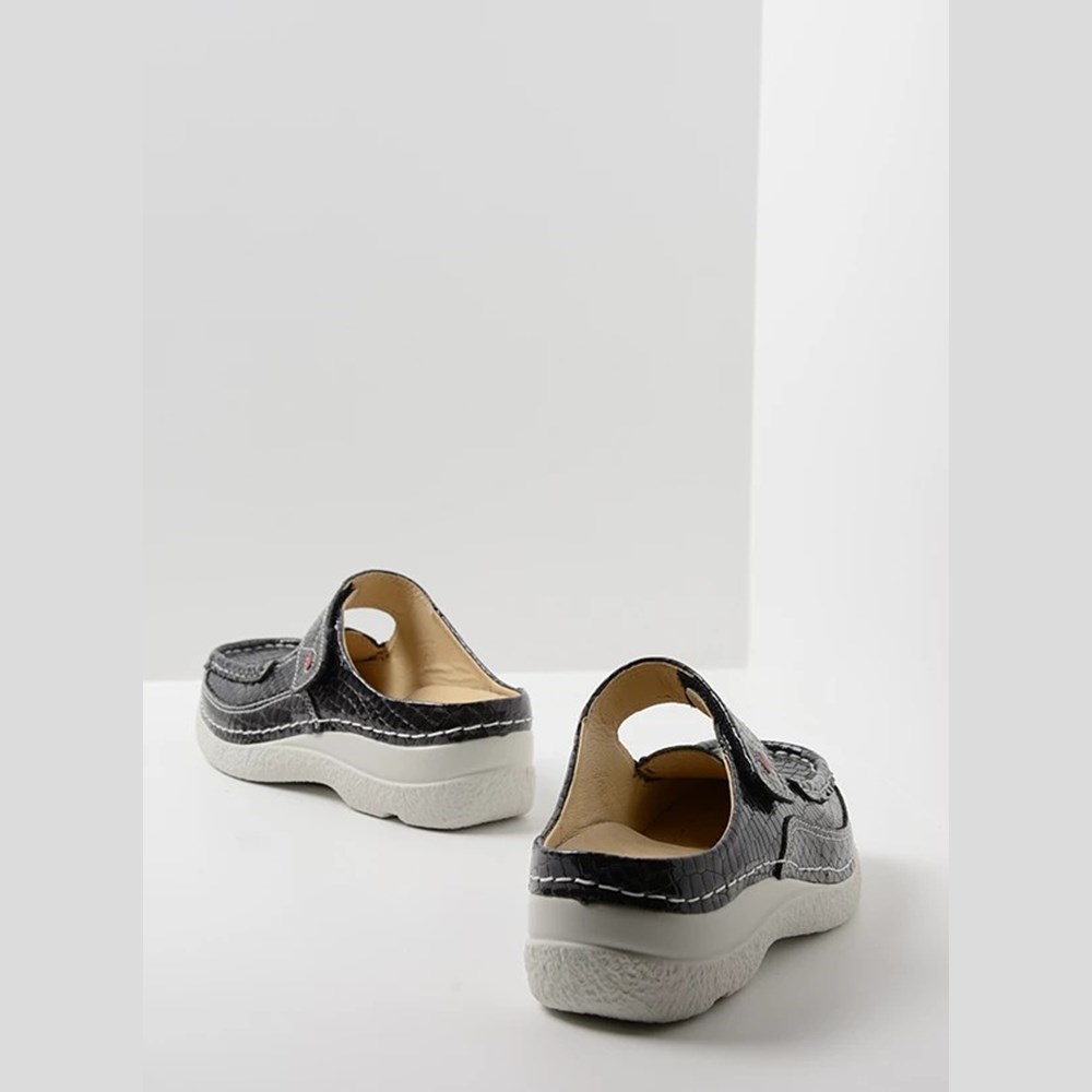 Grey Wolky Roll Women's Slippers | MWSC90714