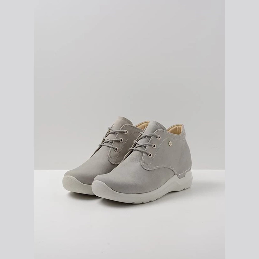 Grey Wolky Truth Women's Lace Up Shoes | ANHJ71462