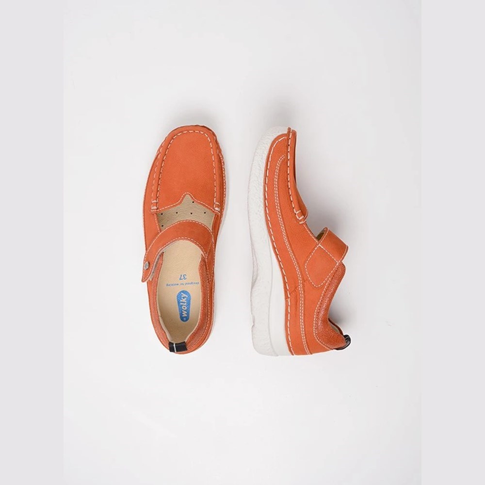 Orange Red Wolky Roll Combi Women's Mary Janes Shoes | WDNK12439