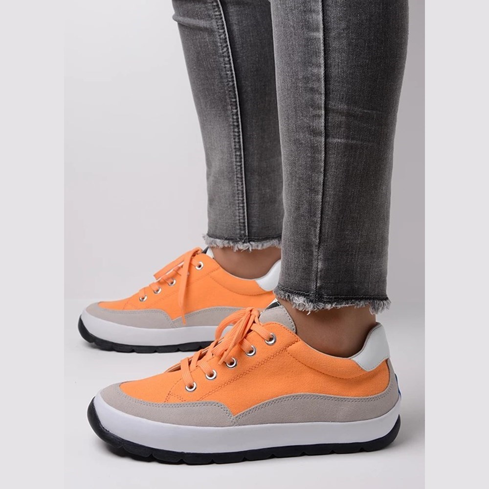 Orange Wolky Babati Women's Sneakers | LFUC71346