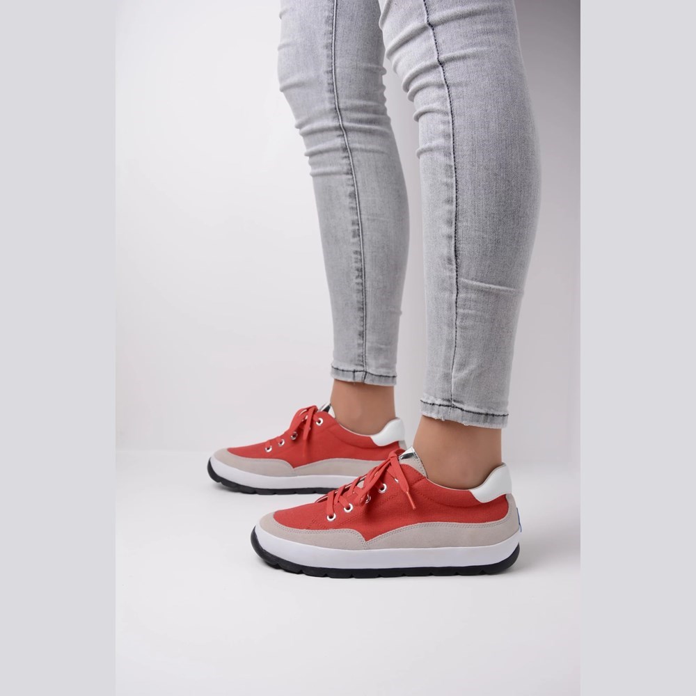 Red Wolky Babati Women's Sneakers | MTYA37810