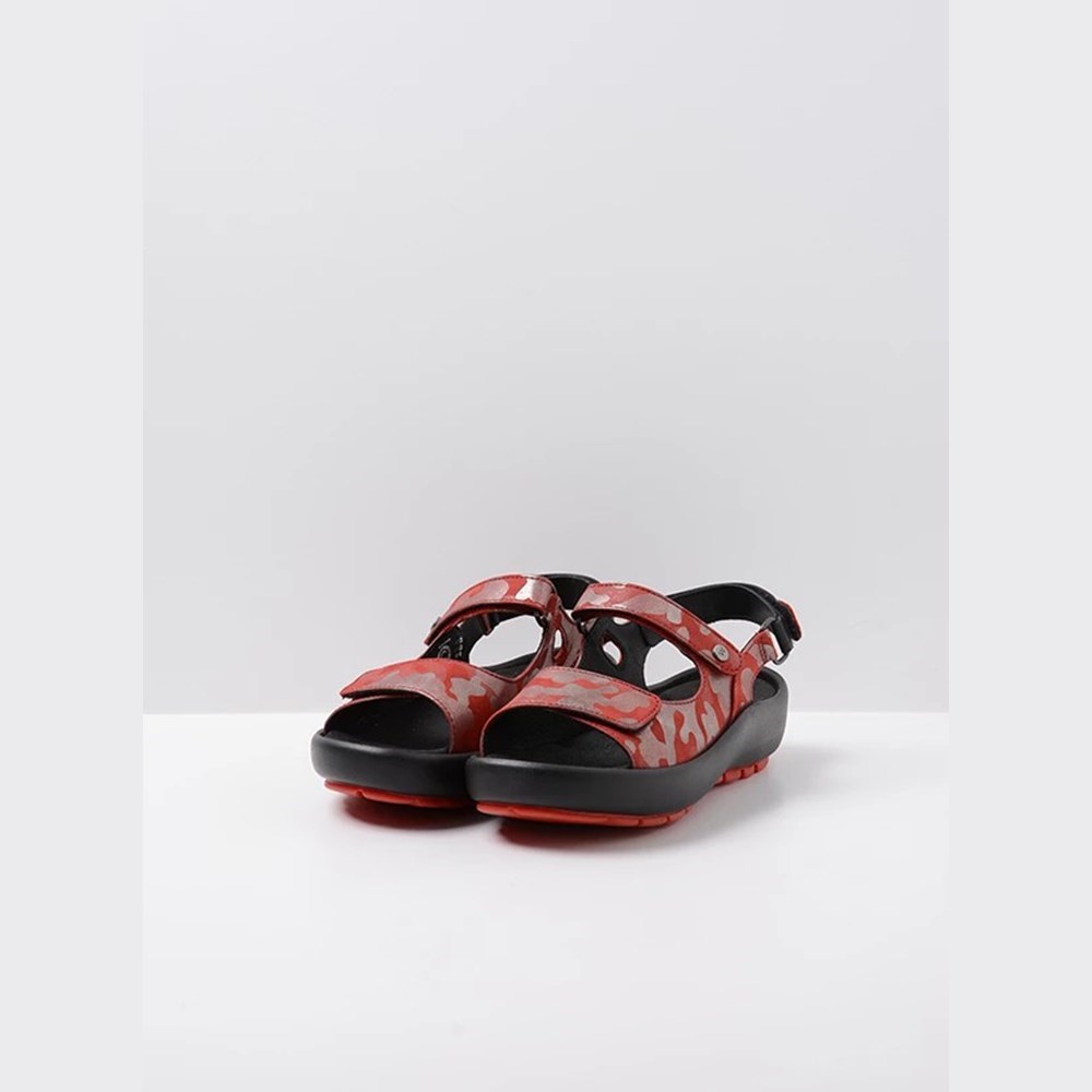 Red Wolky Barsilia Women's Sandals | LBZA91475