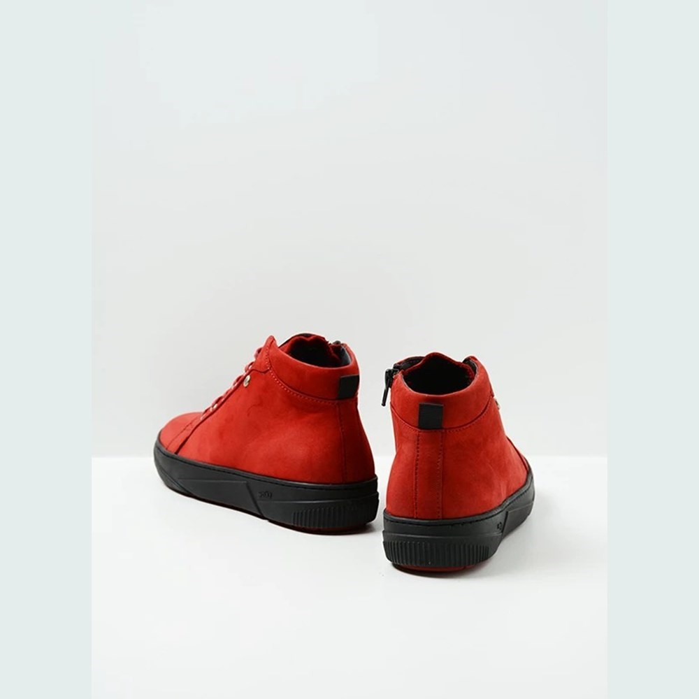 Red Wolky Compass Women's Sneakers | JKQD64829