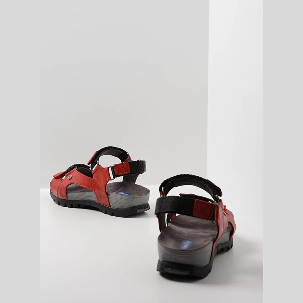 Red Wolky Cradle Women's Sandals | IGTD62314