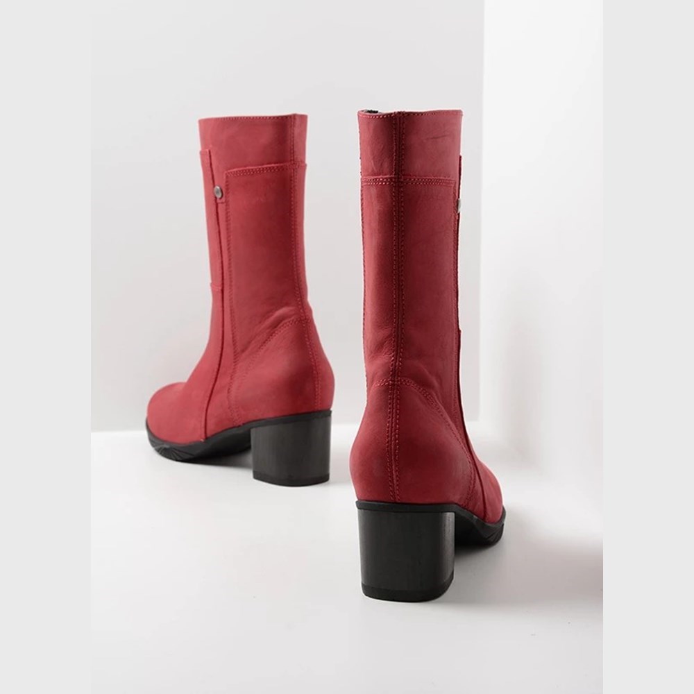 Red Wolky Donna Women's Mid Calf Boots | NJQW10436