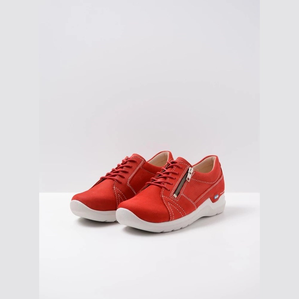 Red Wolky Feltwell Women's Walking Shoes | UFLD86452