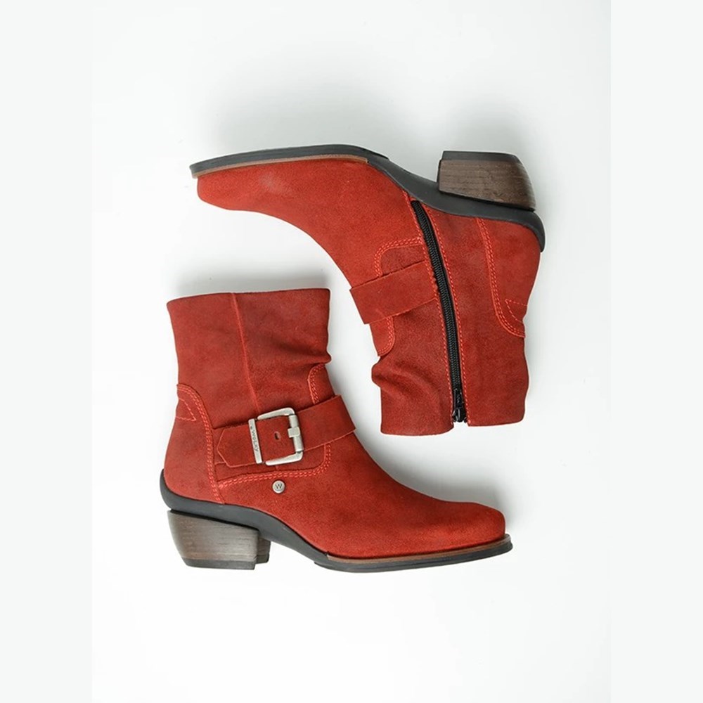 Red Wolky Guadalajara Women's Ankle Boots | DKVC87132